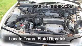 Checking the transmission fluid in a honda accord #4