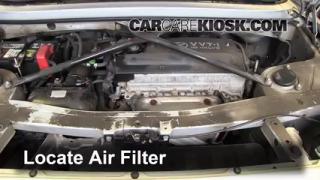 change air filter toyota mr2 spyder #7