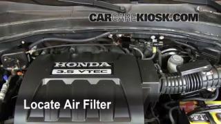 How to change air filter on 2003 honda pilot #2