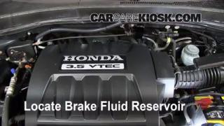 Check brake fluid level honda #5