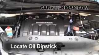 How to check oil level honda #1