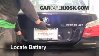 Where is the battery on a 2004 bmw 545i #7