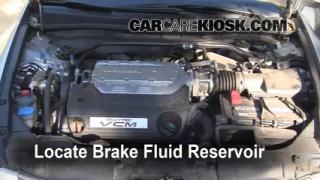How to check brake fluid level honda accord #1