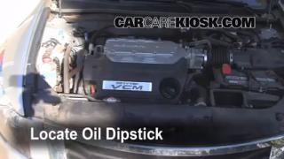 How to check oil level in honda accord #1