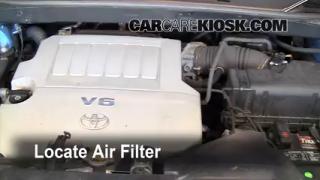change engine air filter 2010 toyota highlander #4