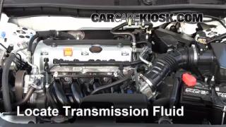 Checking the transmission fluid in a honda accord #7