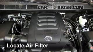 2008 Toyota sequoia oil filter location